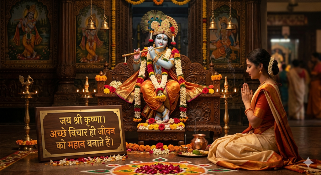 Jai Shri Krishna Suprabhat Quote