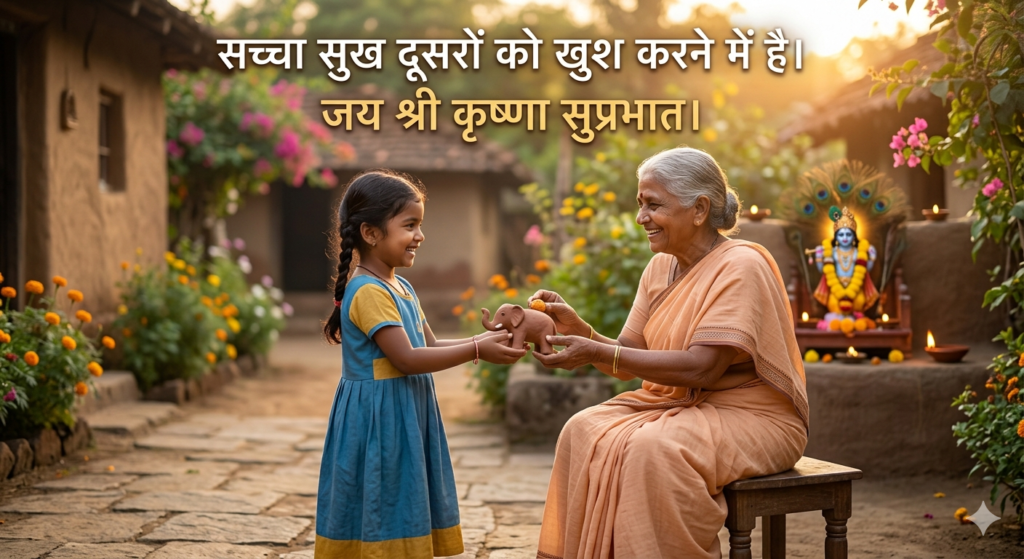 Krishna Good Morning Quotes Hindi