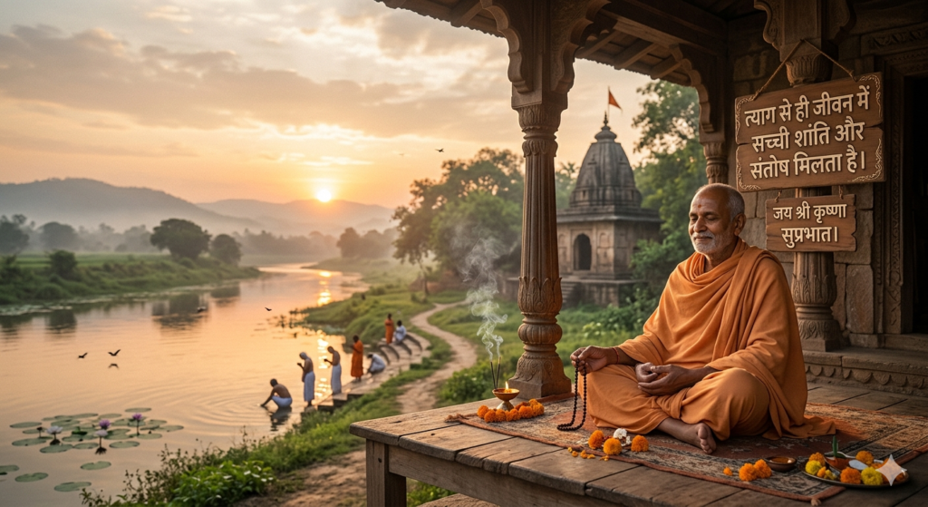 त्याग सुविचार जय श्री कृष्णा सुप्रभात मैसेज