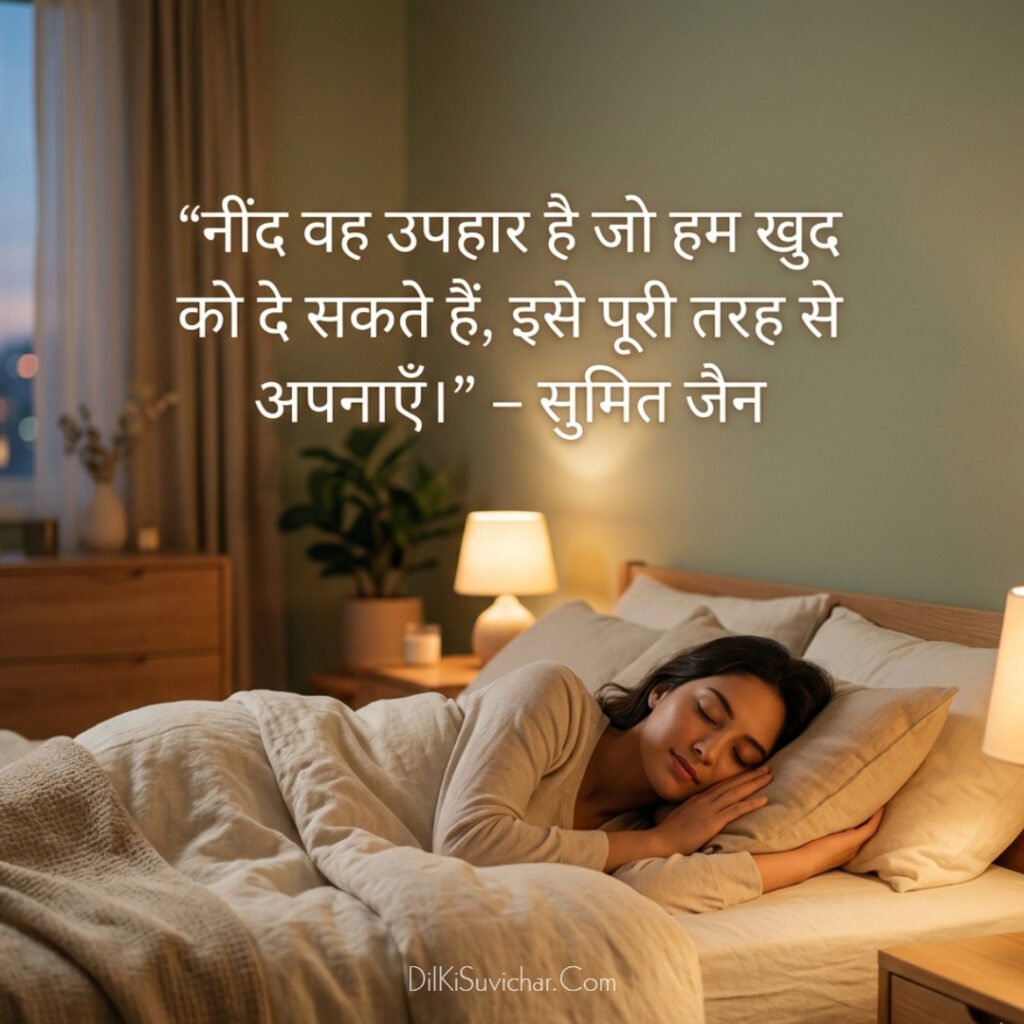Good night Hindi suvichar for peaceful sleep