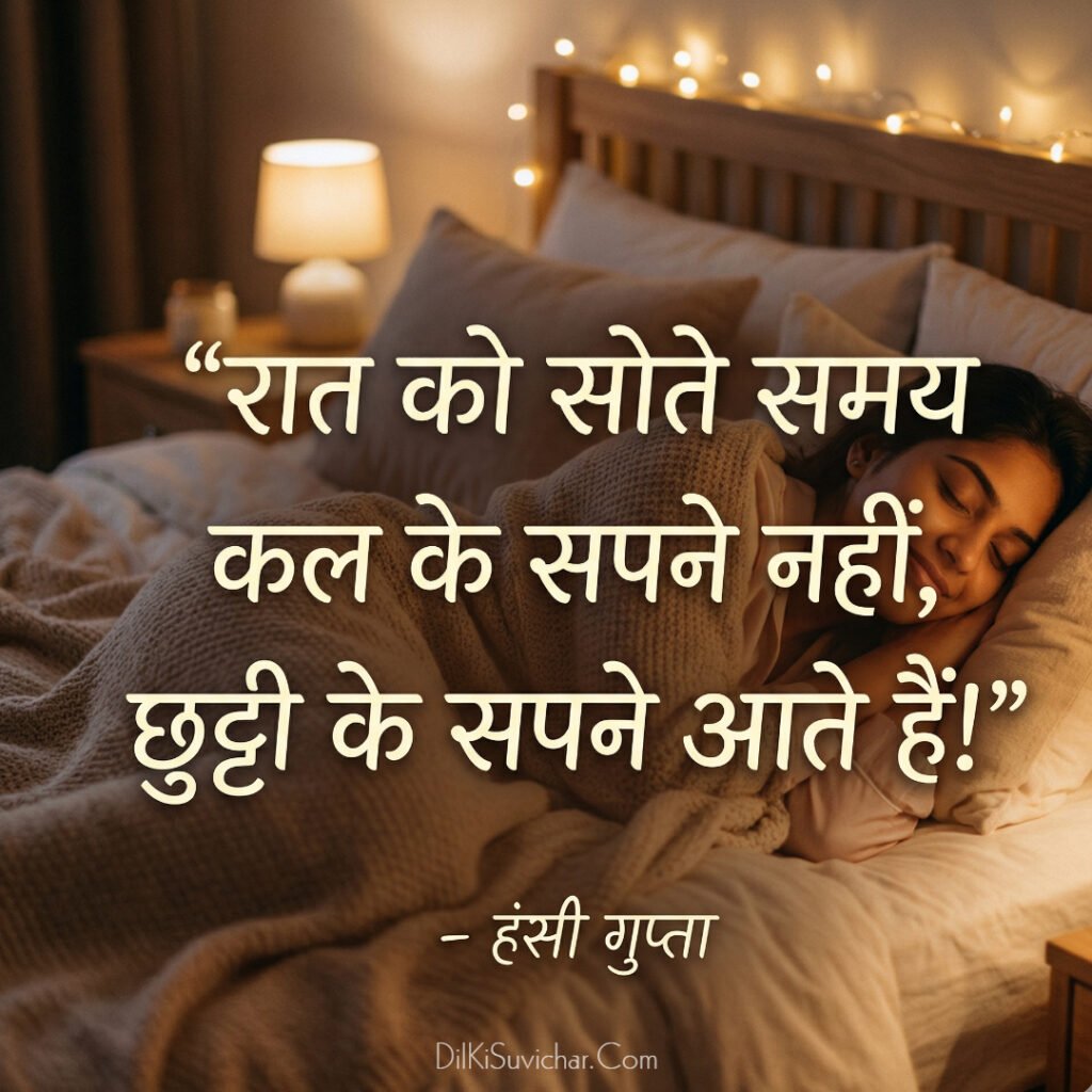 Humorous good night quotes with shayari vibes