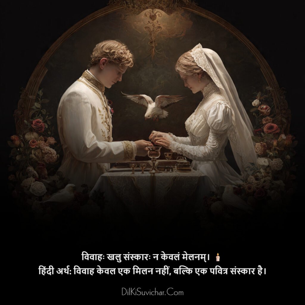 Sanskrit suvichar on happy married life