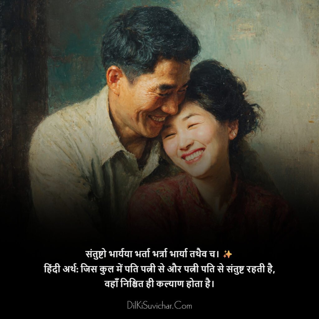 Short Sanskrit quotes for happy married life