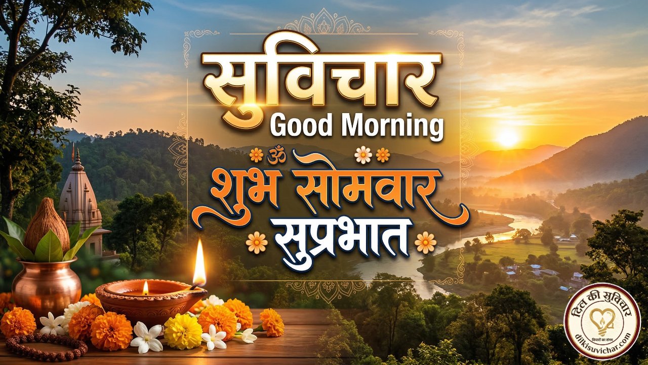 सुविचार Good Morning शुभ सोमवार सुप्रभात Image Thumnail